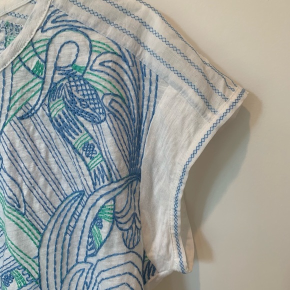 Akemi + Kin Sienna Embroidered Top Anthropologie - Picture 5 of 10